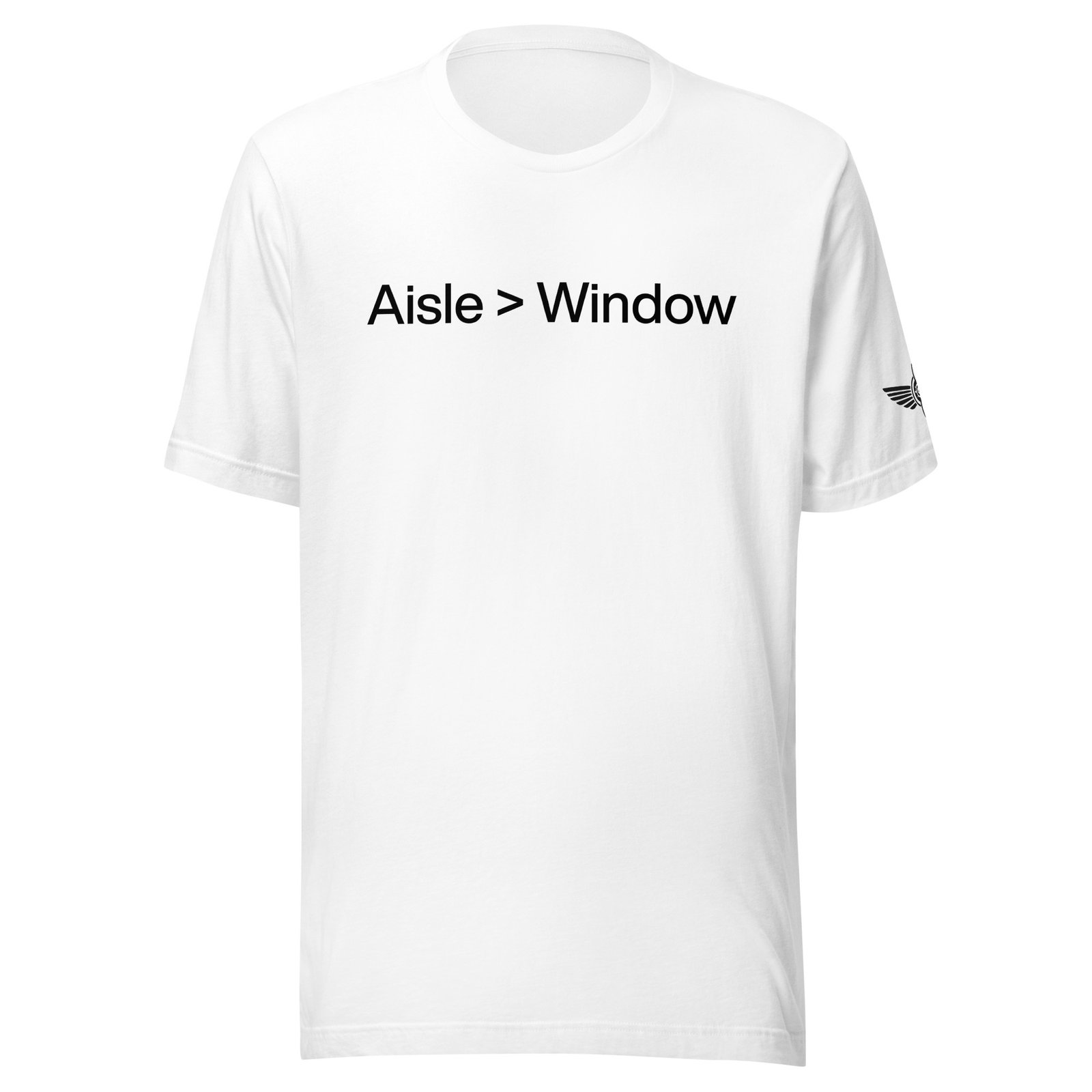 Aisle > Window T-Shirt (White) – Airstrip Club Original