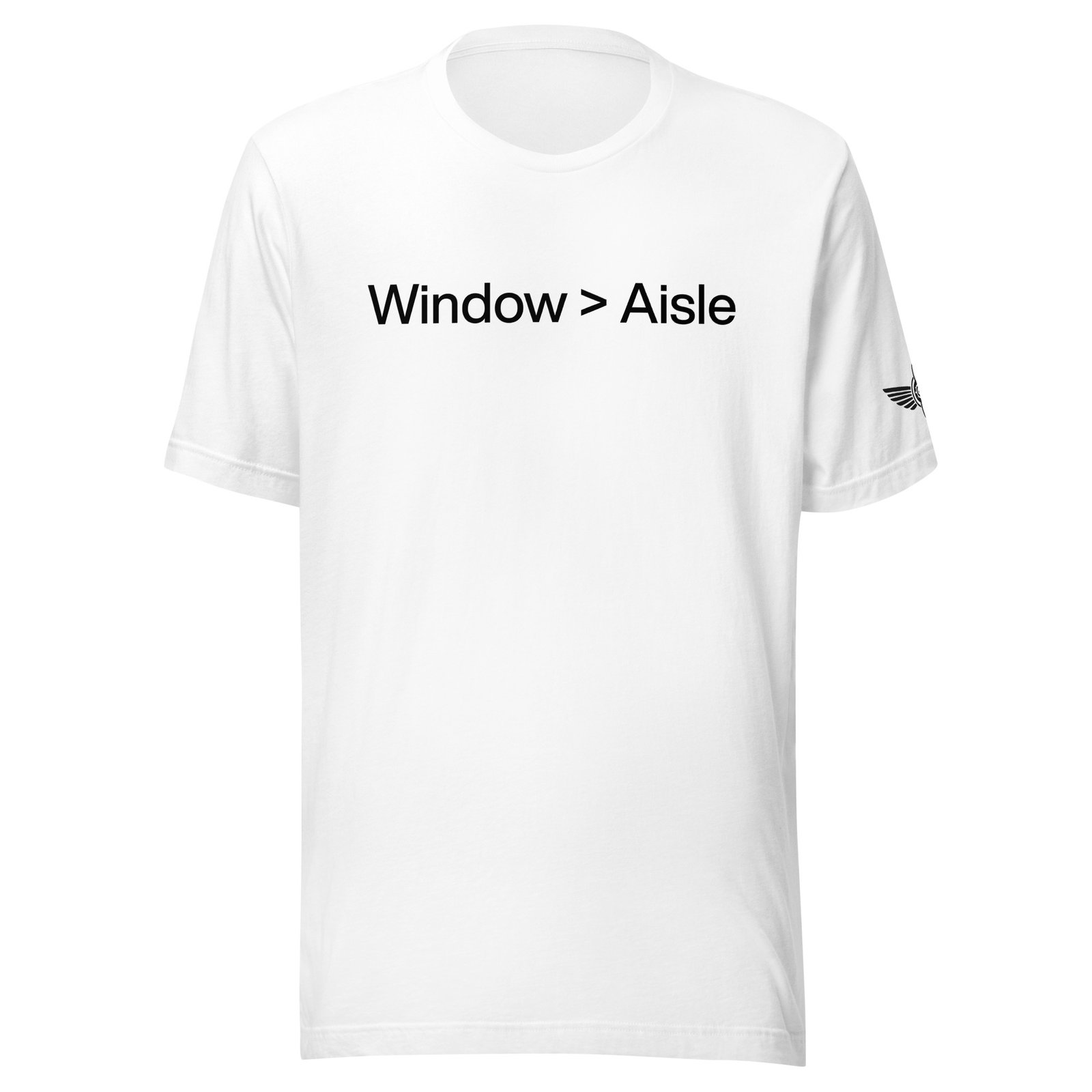 Window > Aisle T-Shirt (White) – Airstrip Club Original