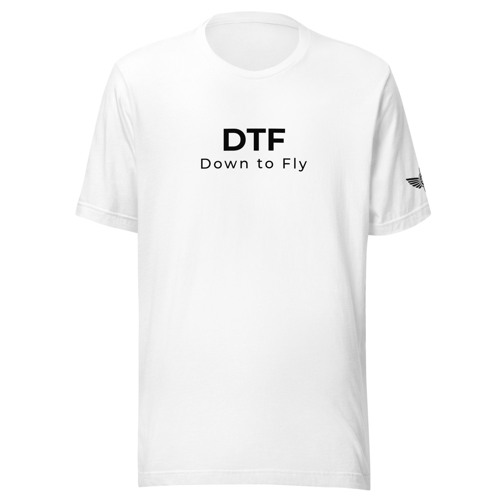 DTF (Down to Fly) T-Shirt (White) – Airstrip Club Original